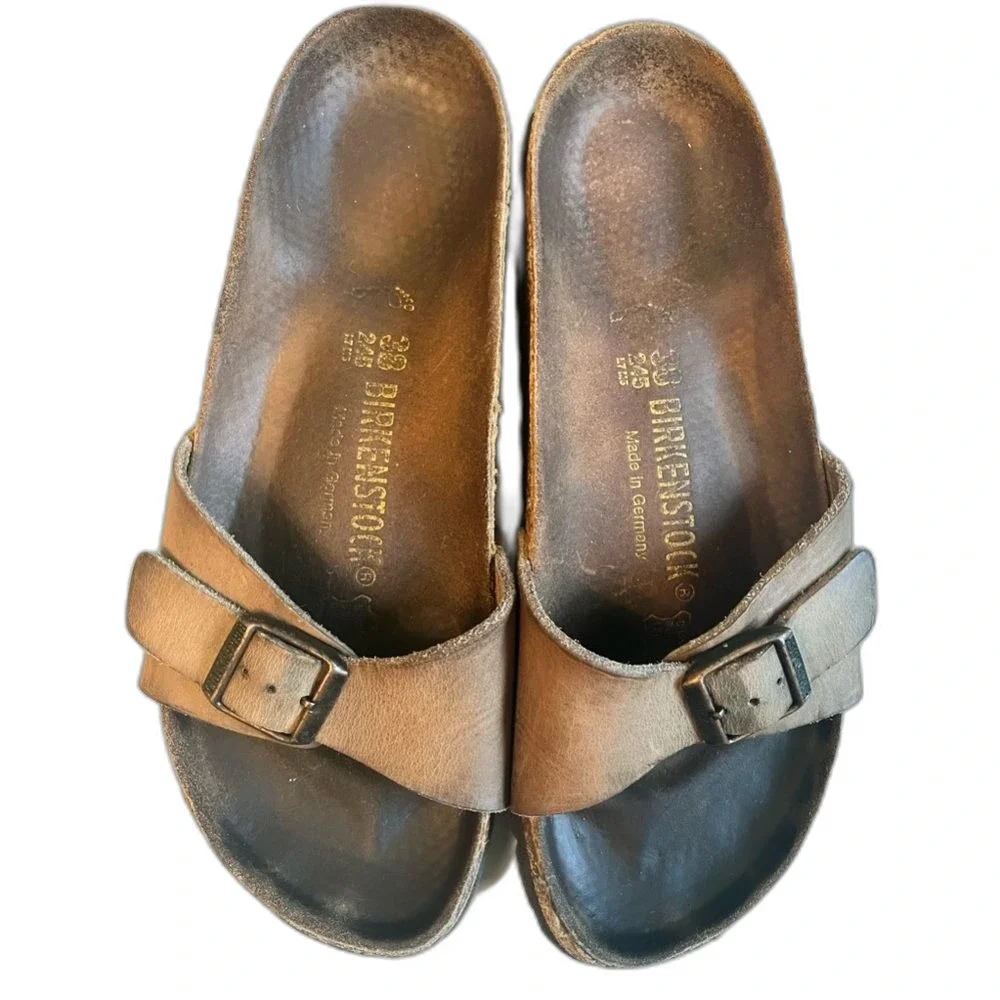 Birkenstock Brown Leather Sandals Euro 38
